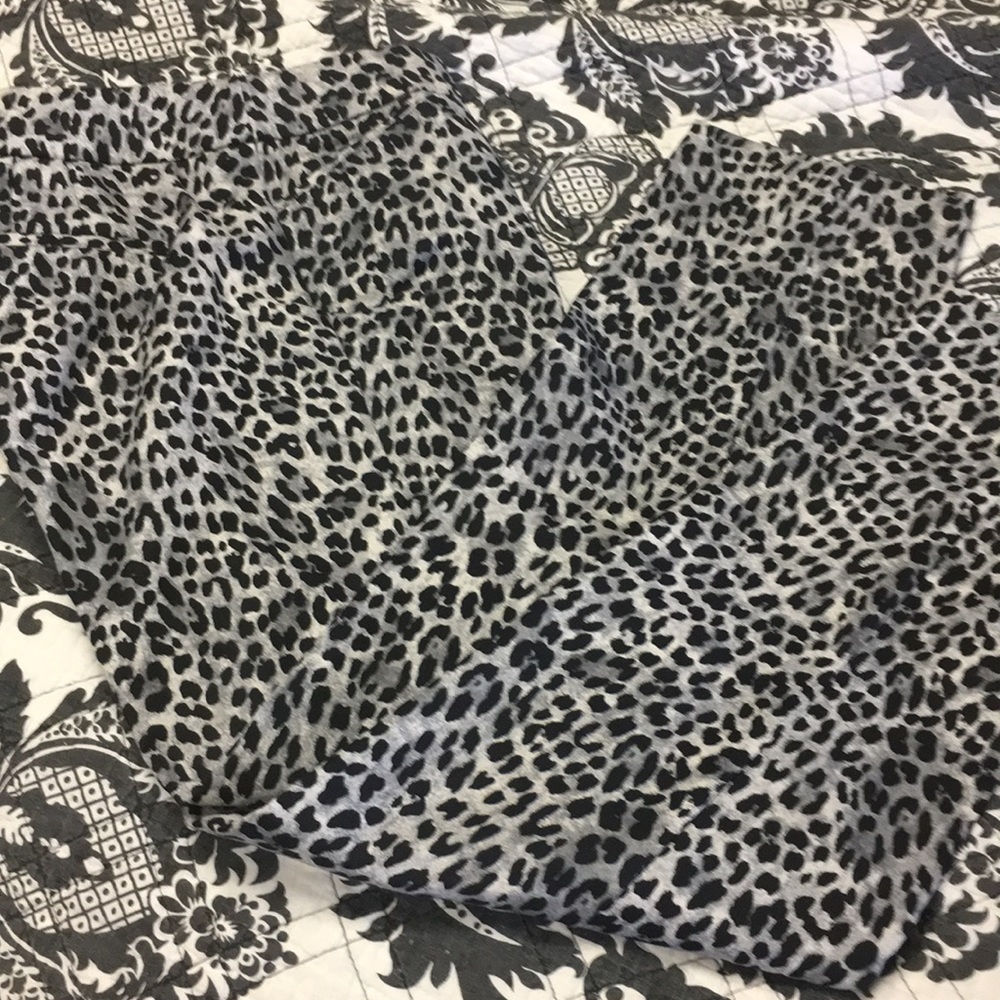 White House Black Market leopard dress pants
